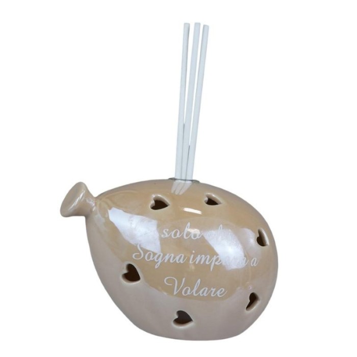 PALLONCINO PICCOLO LED PROFUMATORE TORTORA C FRASE